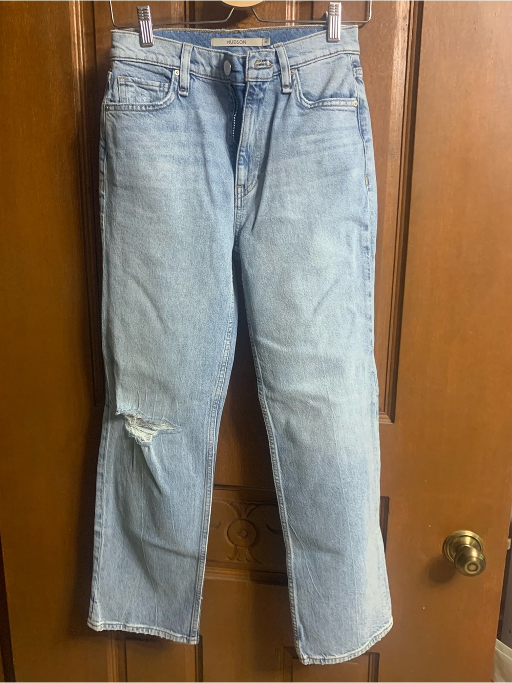 Hudson Jeans Light Blue Straight Leg Women's Jeans